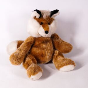 A&A Brown Fox Plush 10" Doll Toy Stuffed Animal Wolf Dog Plushie Doggy Stuffy